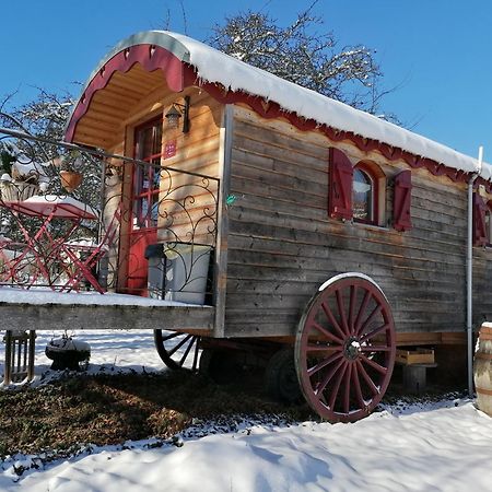 Roulotte Le Temps De Rever Bed and Breakfast Saint-Michel-sur-Meurthe Exterior foto